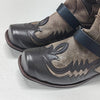 MEN'S EMBROIDERY DESIGN RETRO LEATHER BOOTS 58186144YL