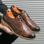 MEN'S STYLISH VINTAGE BROGUE DRESS SHOES 01494288S