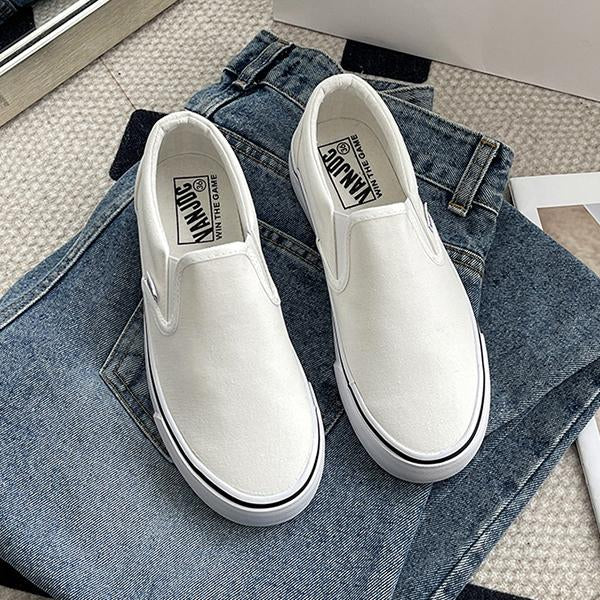 MEN'S CASUAL RETRO SLIP-ON CANVAS DECK SHOES 44317323S