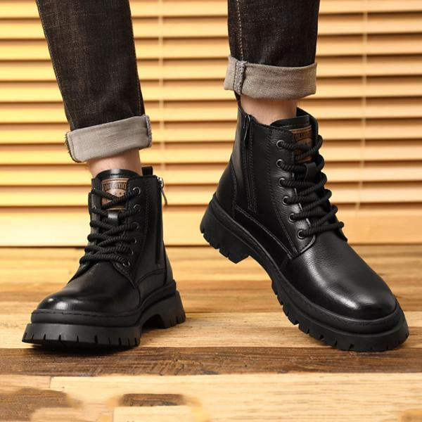 MEN'S OUTDOOR TENDON SOLE FASHION LACE-UP BOOTS 55600805S