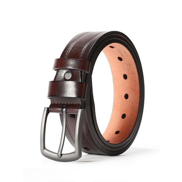 MEN'S FULLY PUNCHED ALLOY PIN BUCKLE BELT 73169484S