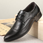 MEN'S CASUAL LACE-UP POINTED TOE DRESS SHOES 01425604S