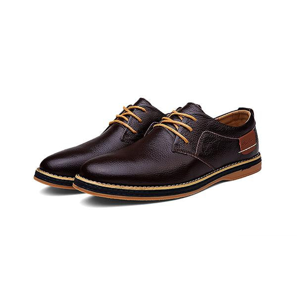 MEN'S CASUAL HAND-STITCHED LACE-UP DRESS SHOES 36734545S