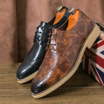 MEN'S STYLISH VINTAGE BROGUE DRESS SHOES 01494288S