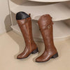 MEN'S ROUND TOE RETRO STYLISH LEATHER BOOTS 31485961YL