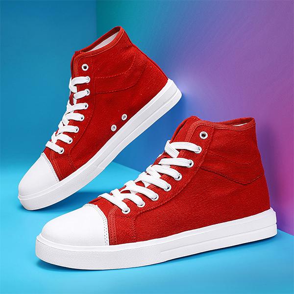 MEN'S HIGH TOP LACE-UP CANVAS SHOES 47194146YL