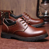 MEN'S RETRO LACE-UP CASUAL WEAR-RESISTANT WORK SHOES 93869539S