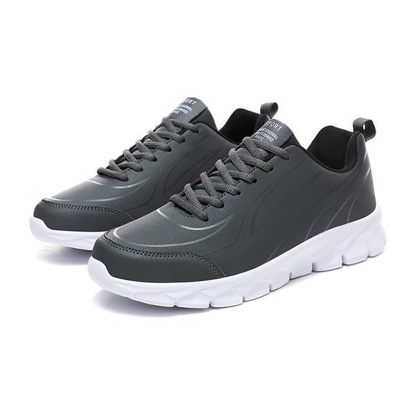 MEN'S LEATHER CASUAL WEAR RESISTANT SOFT SOLED SPORTS SHOES 24629856YL