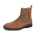 MEN'S CASUAL BUSINESS SUEDE STRETCH CHELSEA BOOTS 57447605S