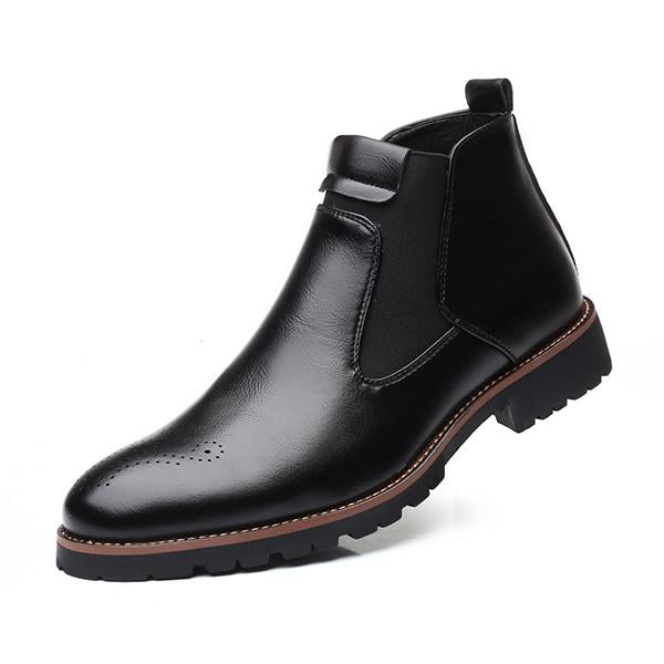 MEN'S CASUAL SLIP-ON ANKLE WORK BOOTS 12489995S