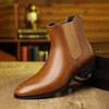 MEN'S FASHIONABLE CHUNKY HEEL CHELSEA BOOTS 29654413S