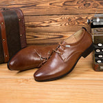 MEN'S BUSINESS LACE-UP CASUAL DRESS SHOES 13118702S