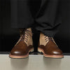 MEN'S RETRO STITCHING WORKWEAR STYLE LACE-UP BOOTS 81944525S