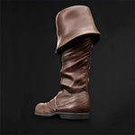 MEN'S MEDIEVAL CUFFED RETRO OVER THE KNEE KNIGHT BOOTS 72158738YL