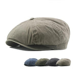 MEN'S RETRO WASHED COTTON OCTAGONAL HAT 17266246S