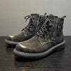 MEN'S RETRO SIDE ZIPPER WEAR-RESISTANT LACE-UP BOOTS 50516698S