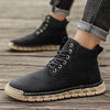 MEN'S CASUAL HIGH TOP HAND-SEWN LACE-UP BOOTS 50140092S