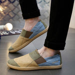 MEN'S WASHED DENIM COLORBLOCK CASUAL SHOES 81762635S