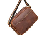 MEN'S RETRO COWHIDE CROSSBODY SHOULDER BAG 11278295YL