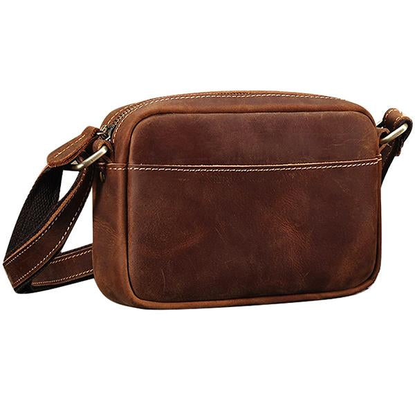 MEN'S RETRO COWHIDE CROSSBODY SHOULDER BAG 11278295YL