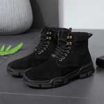 MEN'S CASUAL SUEDE THICK-SOLED LACE-UP BOOTS 45257770S