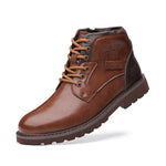 MEN'S RETRO CONTRASTING LACE UP BOOTS 44282600YL