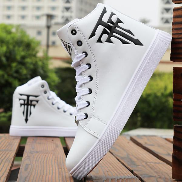 MEN'S CASUAL LACE-UP HIGH-TOP SNEAKERS 01118104S