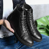 MEN'S STYLISH CASUAL SIDE ZIPPER LACE-UP SHOES 96928390S