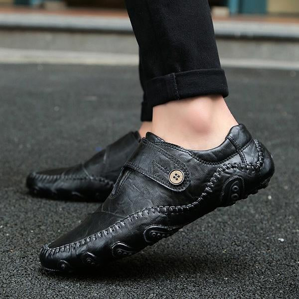 MEN'S BREATHABLE CASUAL SHOES FLAT DRIVING SHOES 89169442S