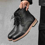 MEN'S HIGH TOP BROGUE VINTAGE LACE UP BOOTS 28805876S