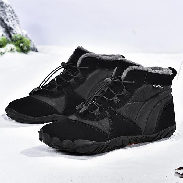 MEN'S LACE UP WATERPROOF AND ANTI SLIP SNOW HIKING BOOTS 04340285YL