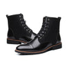 MEN'S POINTED WARM HIGH TOP LACE UP BOOTS 75879101YL