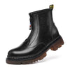 MEN'S THICK SOLED RETRO BOOTS WITH FRONT ZIPPER 69211001YL