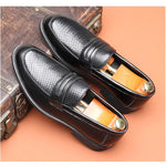 MEN'S ROUND HEADED RETRO CASUAL LEATHER SHOES 24293236YL