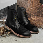 MEN'S RETRO STITCHING WORKWEAR STYLE LACE-UP BOOTS 81944525S