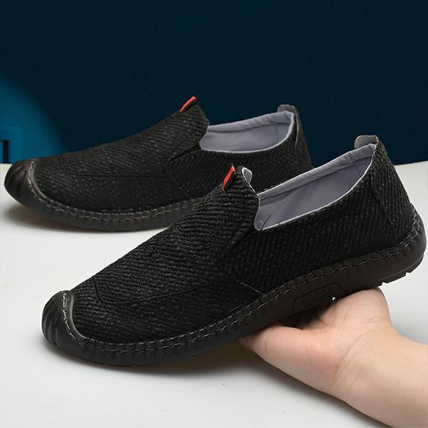 MEN'S SLIP-ON BREATHABLE RUBBER SOLE CASUAL SHOES 80490287S