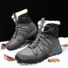 MEN'S WATERPROOF SNOW BOOTS WARM LINED FAUX FUR INSULATED NON SLIP HIKING BOOTS 94835030YL