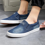 MEN'S DISTRESSED DENIM SLIP-ON SHOES 12823105S