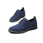 MEN'S FROSTED CASUAL ROUND TOE LEATHER SHOES 14289444YL