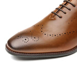 MEN'S ENGRAVED BROGUE OFFICE DERBY SHOES 50457896S