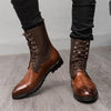 MEN'S RETRO LEATHER LACE UP BOOTS 49188352YL