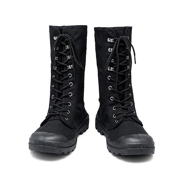 MEN'S CASUAL LACE UP CANVAS BOOTS 92156669YL