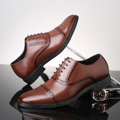 MEN'S BROGUE POINTED TOE BUSINESS DRESS SHOES 59729226S