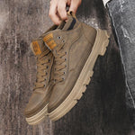 MEN'S RETRO THICK-SOLED SPORTS LACE-UP BOOTS 25792879S