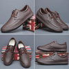 MEN'S CASUAL LACE UP LEATHER DRIVING SHOES 79987373S