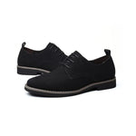 MEN'S FROSTED CASUAL ROUND TOE LEATHER SHOES 14289444YL