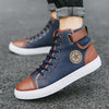 MEN'S DAILY HIGH-TOP CASUAL CANVAS SHOES 38076484S