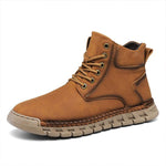 MEN'S CASUAL HIGH TOP HAND-SEWN LACE-UP BOOTS 50140092S