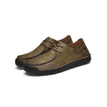 MEN'S RETRO CASUAL BUSINESS LEATHER SHOES 57042019YL