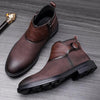 MEN'S CASUAL RETRO BELT BUCKLE BOOTIES 43610906S